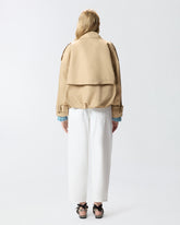 Gabardina corta cruzada - | Pinko