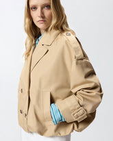 Gabardina corta cruzada - | Pinko
