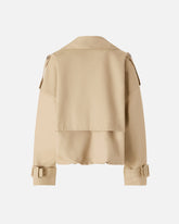 Gabardina corta cruzada - | Pinko