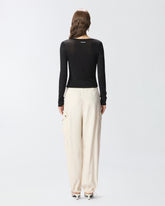Maglia con girocollo aperto a V - | Pinko