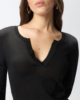 Maglia con girocollo aperto a V - | Pinko
