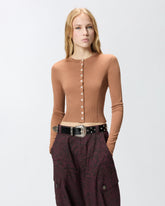 Cardigan con bottoni in madreperla - | Pinko