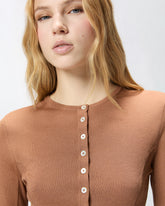 Cardigan con bottoni in madreperla - | Pinko