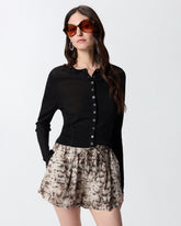 Cardigan con bottoni in madreperla - | Pinko