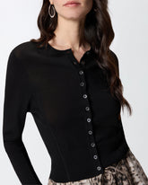 Cardigan con bottoni in madreperla - | Pinko