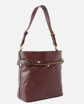 Średnia skórzana torebka na ramię Bucket Belt Bag - | Pinko