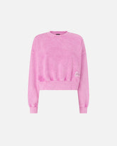 Felpa cropped con etichetta logata - | Pinko