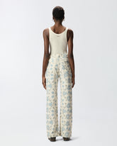 Pantaloni wide leg con stampa Cottage Flower - | Pinko
