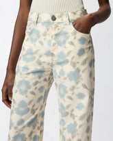 Pantaloni wide leg con stampa Cottage Flower - | Pinko