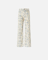 Pantaloni wide leg con stampa Cottage Flower - | Pinko