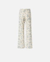 Pantaloni wide leg con stampa Cottage Flower - | Pinko