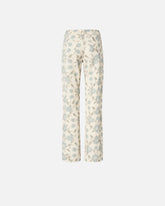 Pantaloni wide leg con stampa Cottage Flower - | Pinko