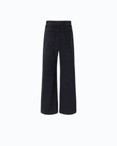 Jeans wide leg a doppio indosso - | Pinko