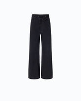 Jeans wide leg a doppio indosso - | Pinko