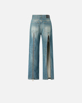 Loose-fit jeans with rear zips - | Pinko