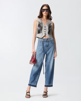 Balloon jeans with worn effect - | Pinko