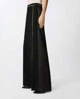 Trousers with jewel belt - | Pinko