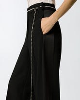 Pantaloni con cintura gioiello - | Pinko