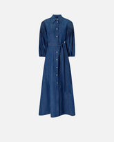 Long denim shirt dress - | Pinko