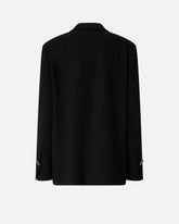 Giacca fiammata con revers in satin - | Pinko