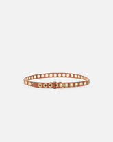 Cintura in pelle con occhielli gioiello 2 cm - | Pinko