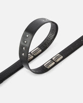 Texan belt in crocodile-print leather, 3 cm - | Pinko