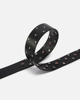 Cintura in pelle con borchie 4 cm - | Pinko