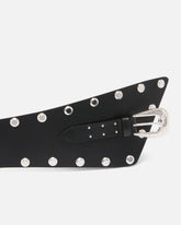 Ceinture cloutée en cuir avec sangle 15 cm - | Pinko