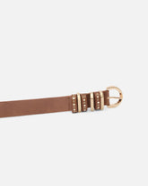 Cintura in pelle shiny con passanti in metallo 3 cm - | Pinko