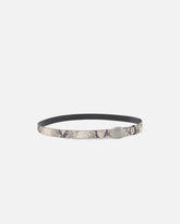 Cintura con stampa pitone e fibbia ovale 2 cm - | Pinko