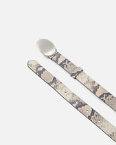 Cintura con stampa pitone e fibbia ovale 2 cm - | Pinko