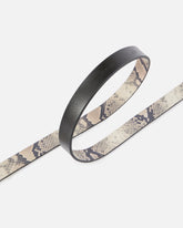 Cintura con stampa pitone e fibbia ovale 2 cm - | Pinko