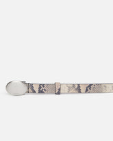 Cintura con stampa pitone e fibbia ovale 2 cm - | Pinko