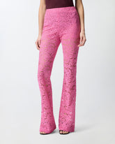 Pantaloni svasati in pizzo - | Pinko