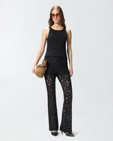 Flared lace trousers - | Pinko