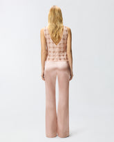 Pantalon évasé en satin - | Pinko