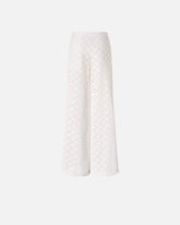 Pantaloni con motivo traforato - | Pinko