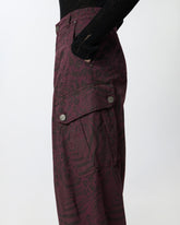 Pantalones globo con motivo animalier - | Pinko