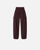 Pantaloni a palloncino con motivo animalier - | Pinko