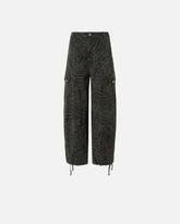 Balloon trousers with animal motif - | Pinko