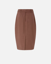Jupe mi-longue ajustée avec ceinture - | Pinko
