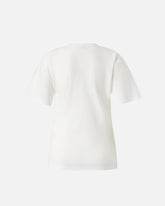 T-shirt con drappeggio e dettaglio dorato - | Pinko