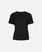 T-shirt z drapowaniem i złotym detalem - | Pinko