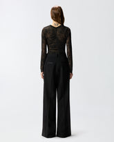 Maglia in pizzo floreale - | Pinko
