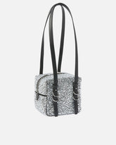 Borsa a tracolla piccola Cubic Bag full strass - | Pinko