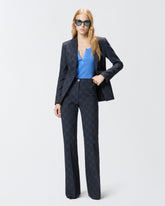 Pantalon à motif géométrique et floral - | Pinko