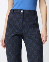 Pantalon à motif géométrique et floral - | Pinko