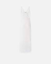 Abito midi effetto crochet con paillettes - | Pinko