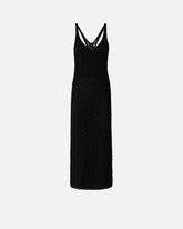 Abito midi effetto crochet con paillettes - | Pinko