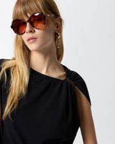 Top ze złotym detalem - | Pinko